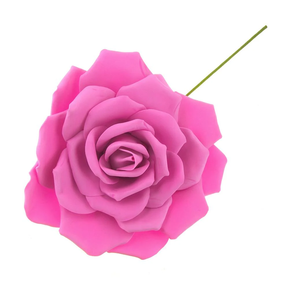 Rose Foam Flower with Stem, 13-Inch - Image 4