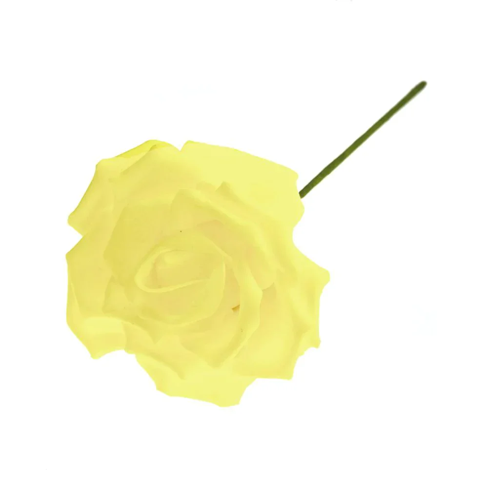 Rose Foam Flower with Stem, 6-Inch - Image 11