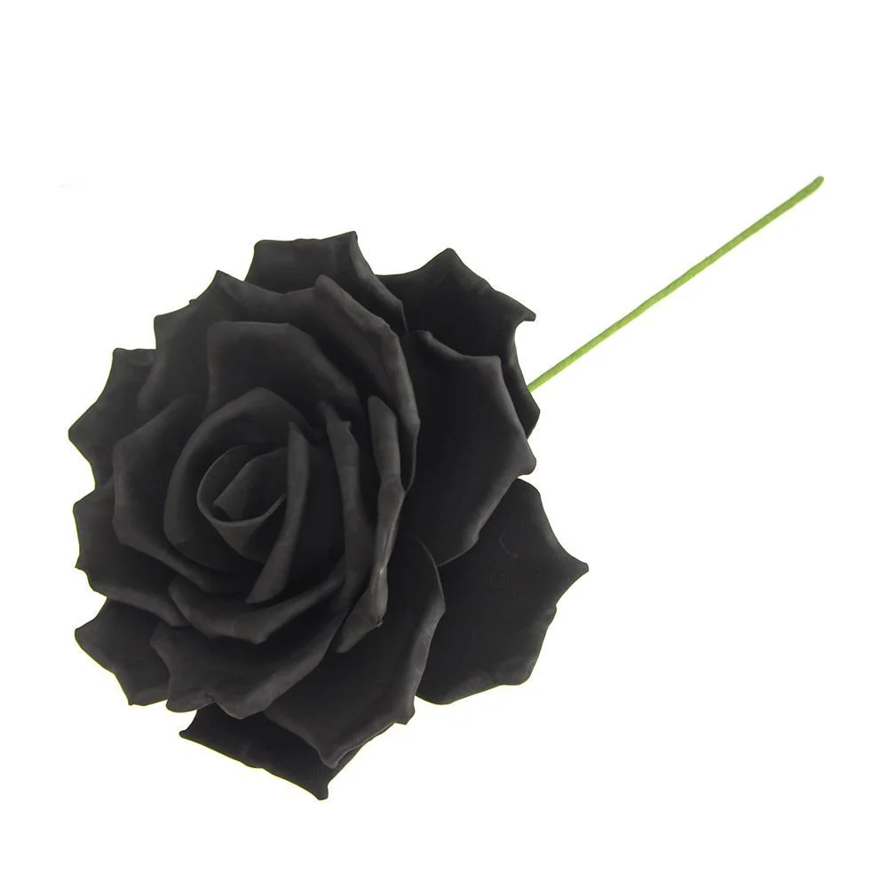 Rose Foam Flower with Stem, 9-Inch - Image 2