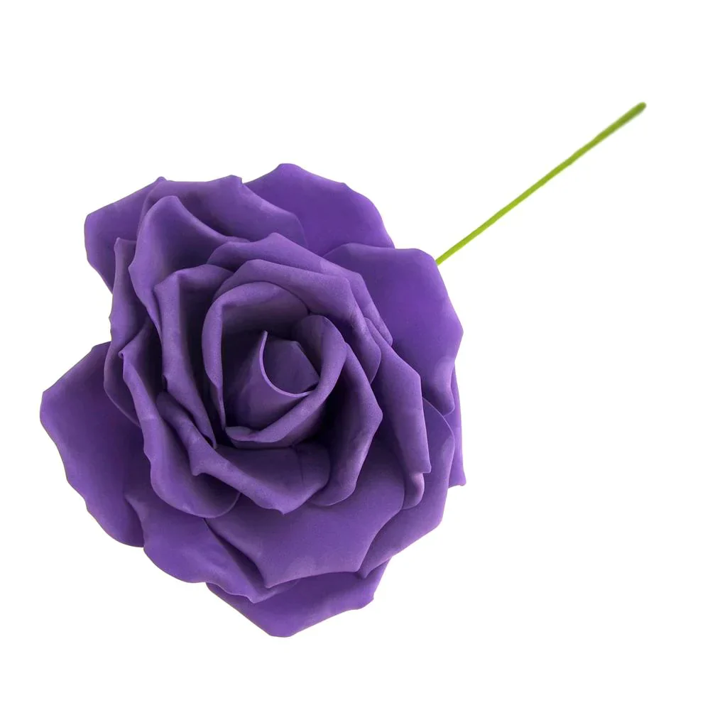 Rose Foam Flower with Stem, 9-Inch - Image 6