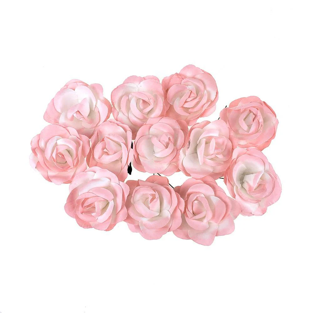 Rose Paper Flower Embellishment, 2-1/2-Inch, 12-Count - Image 8