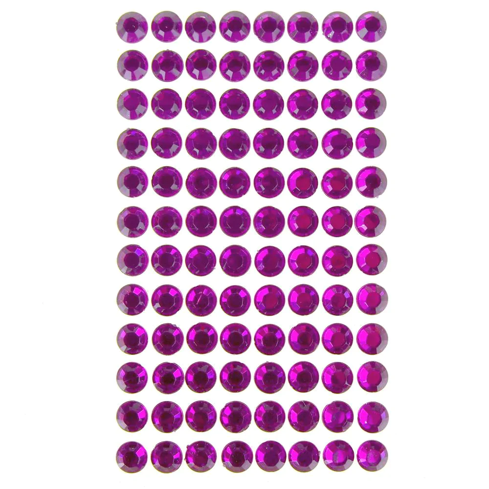 Round Adhesive Diamond Gem Stickers, 10mm - Image 9