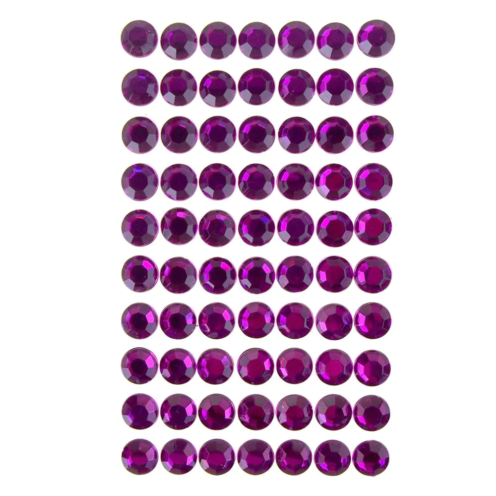 Round Adhesive Diamond Gem Stickers, 12mm - Image 10