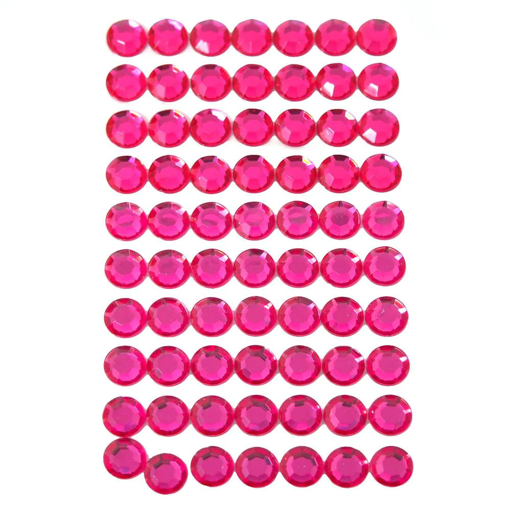Round Adhesive Diamond Gem Stickers, 12mm - Image 5