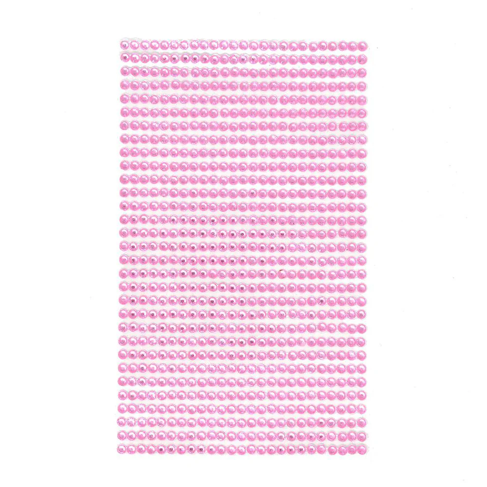 Round Adhesive Diamond Gem Stickers, 3mm - Image 2