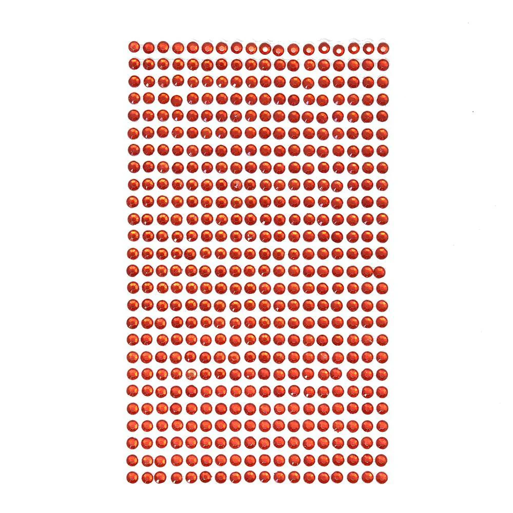 Round Adhesive Diamond Gem Stickers, 4mm - Image 3