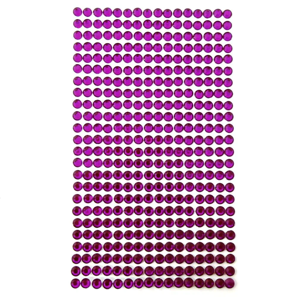 Round Adhesive Diamond Gem Stickers, 5mm - Image 11
