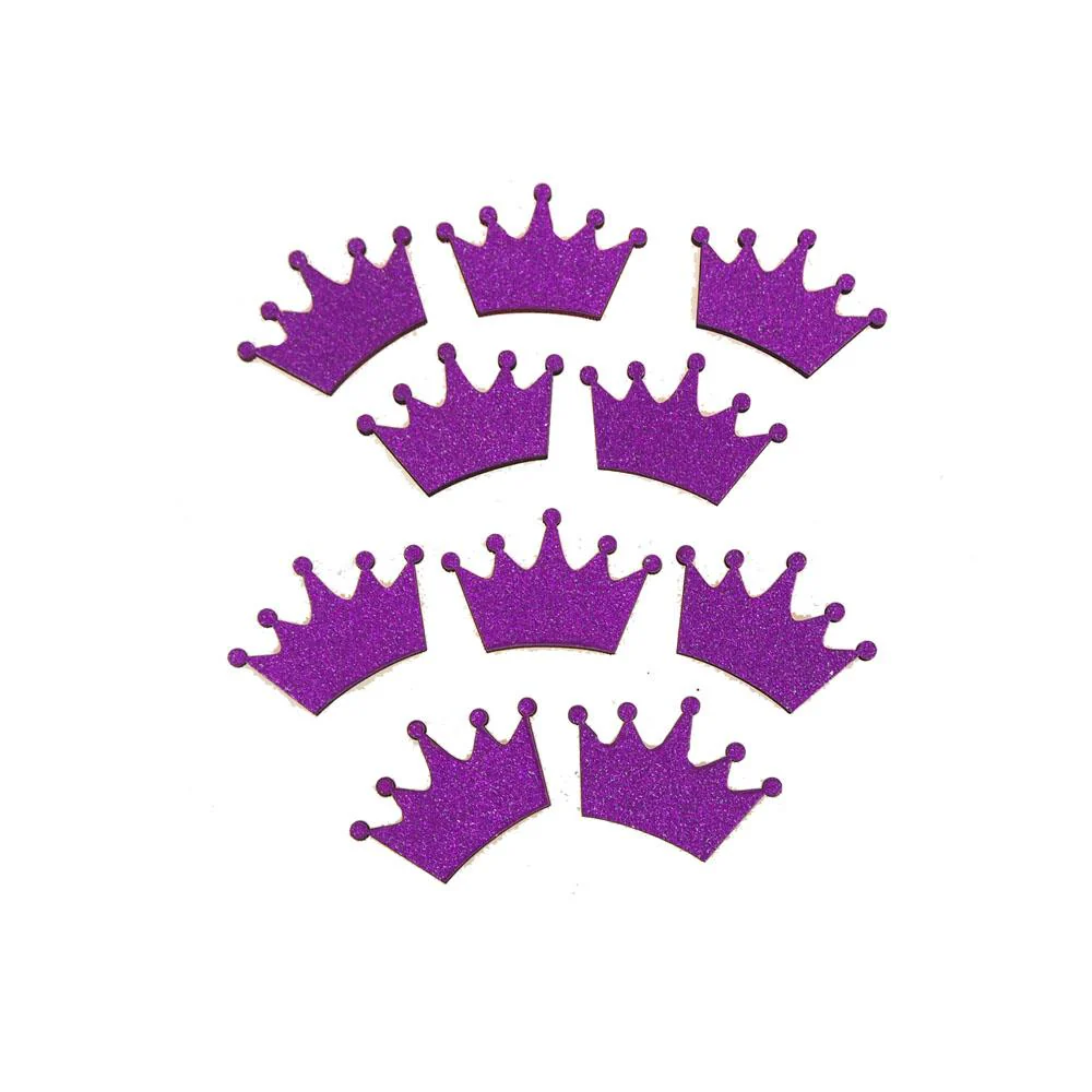 Royal Crown Glitter Wood Favors, 1-1/2-Inch - Image 10
