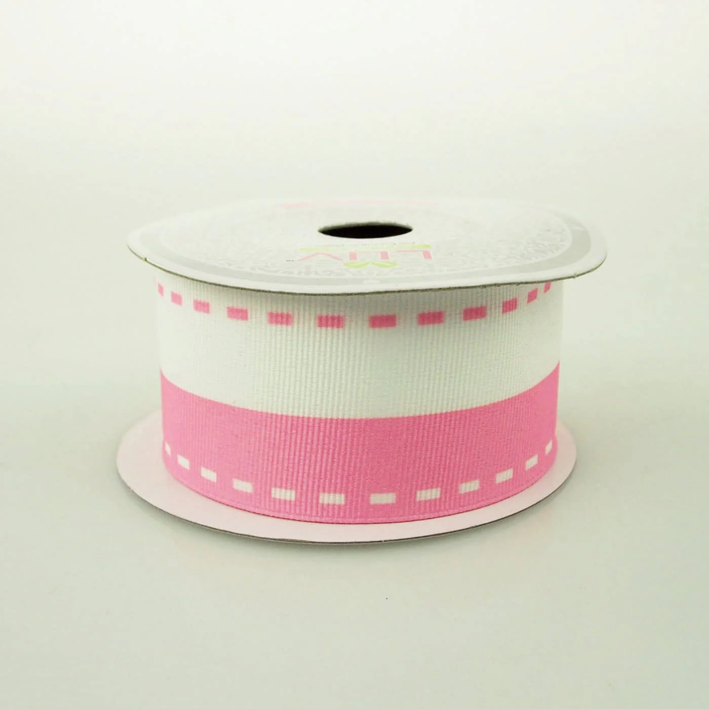 Saddle Stitch White Grosgrain Ribbon, 1-1/2-inch, 10-yard - Image 4