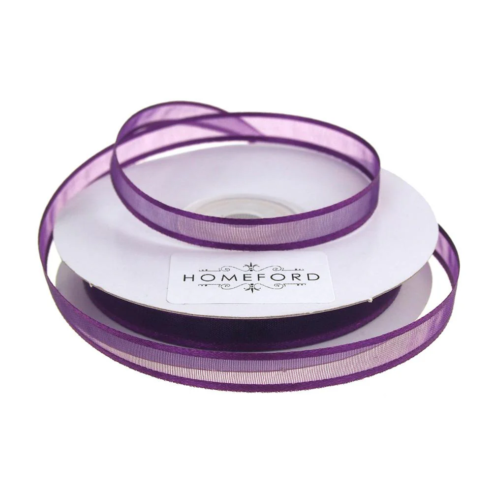 Satin-Edge Sheer Organza Ribbon, 3/8-inch, 25-yard - Image 11