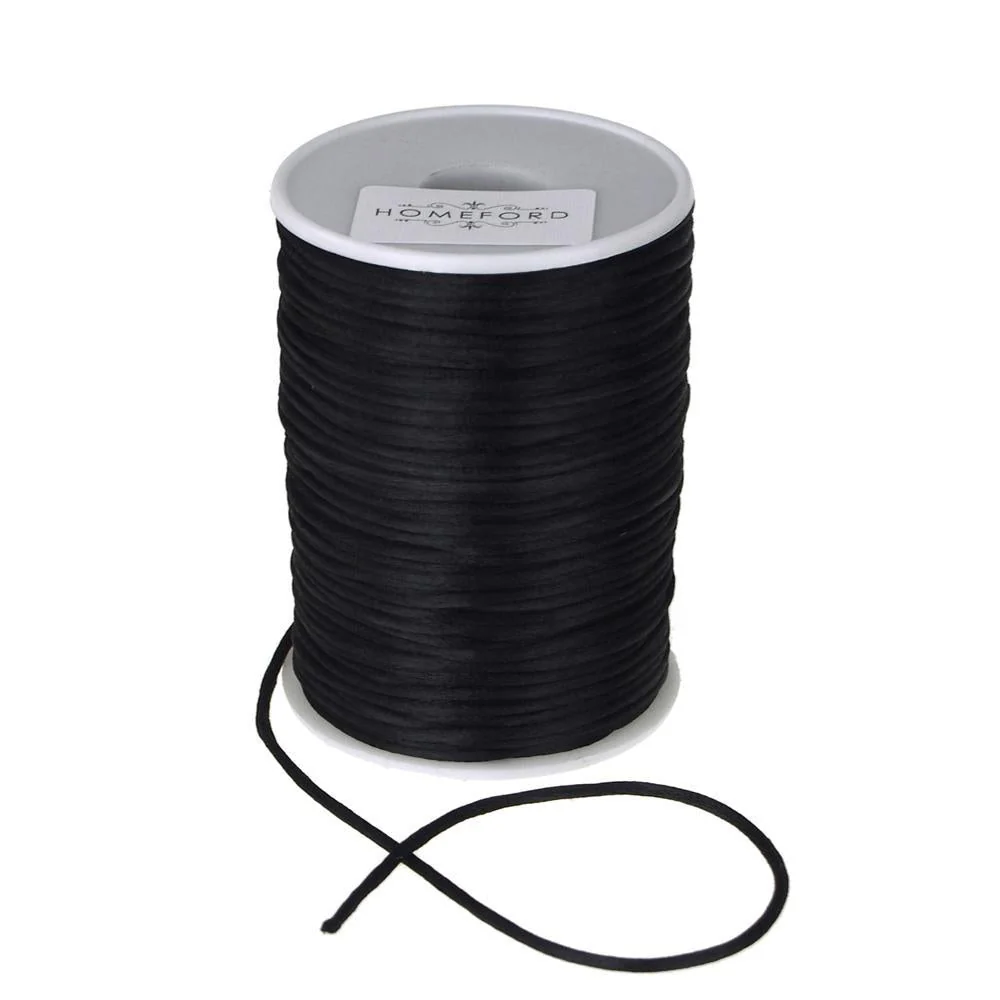 Satin Rat Tail Cord Ribbon Chinese Knot, 1/16-inch, 100-yard - Image 3
