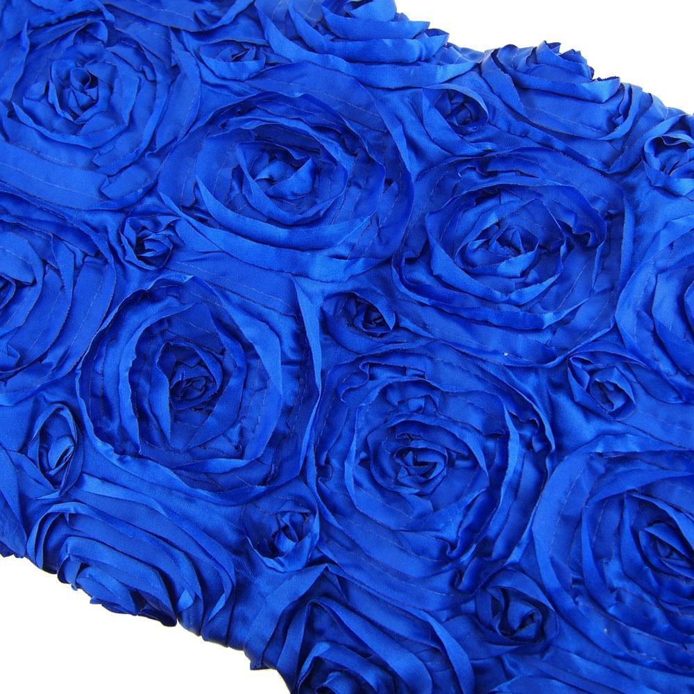 Satin Rosette Table Overlay With Serged Edge, 72-Inch x 72-Inch - Image 8