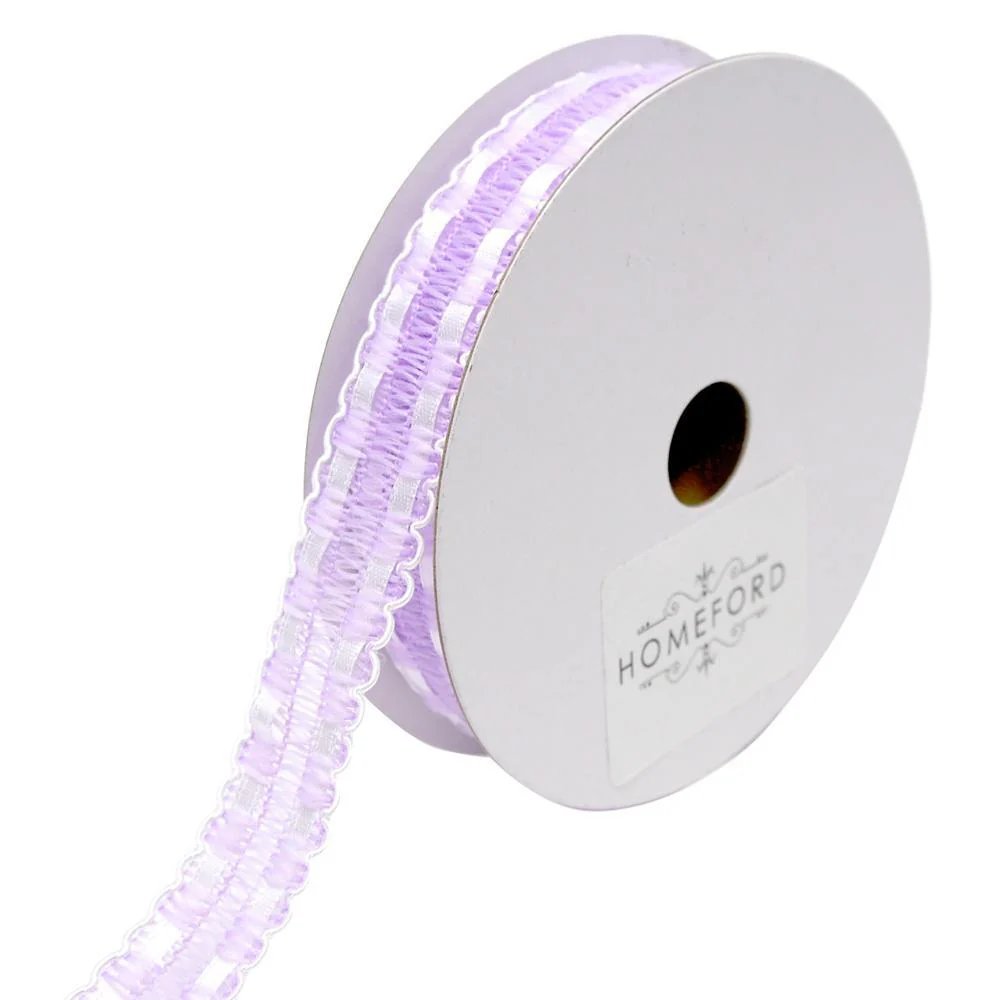 Satin Weaved Crochet Ribbon with Scalloped Edge, 7/8-inch, 10-yard - Image 3
