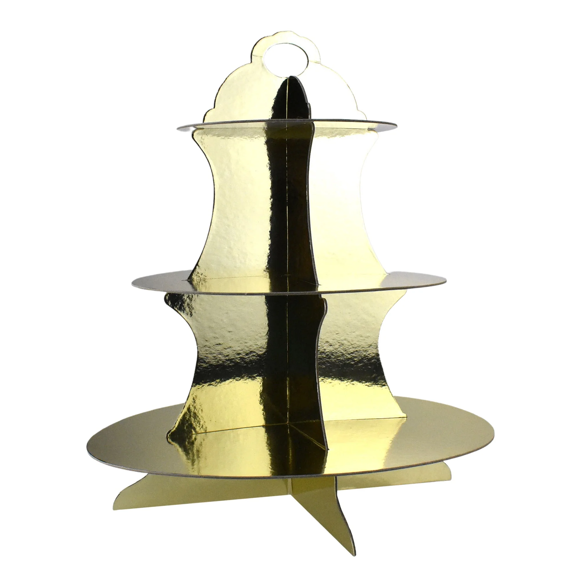 Scalloped Edge 3-Tier Treat Stand, 14-Inch - Image 2