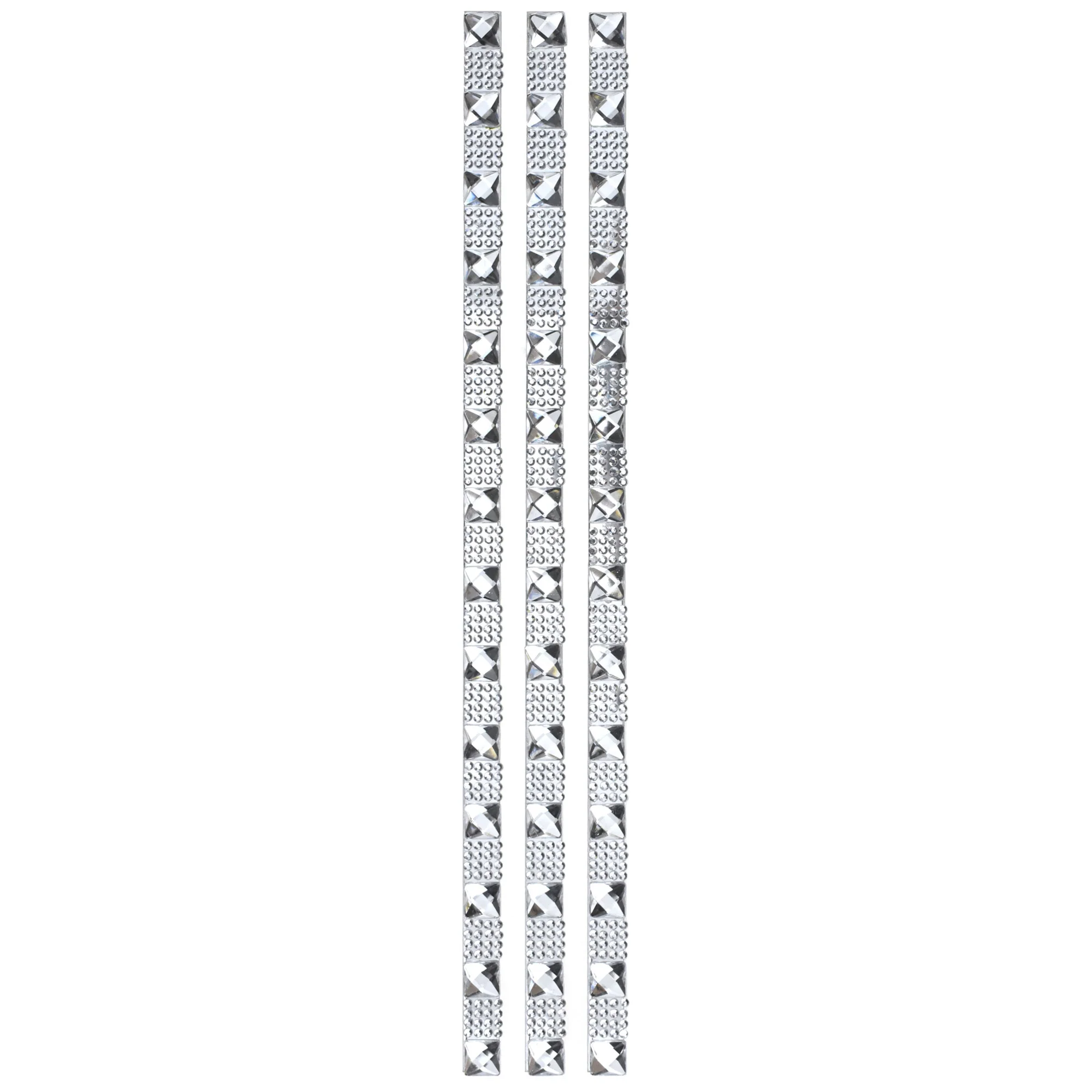 Acrylic Gem Rhinestone Self Adhesive Sticker Strips, 11-1/2-inch, 3-count - Image 2