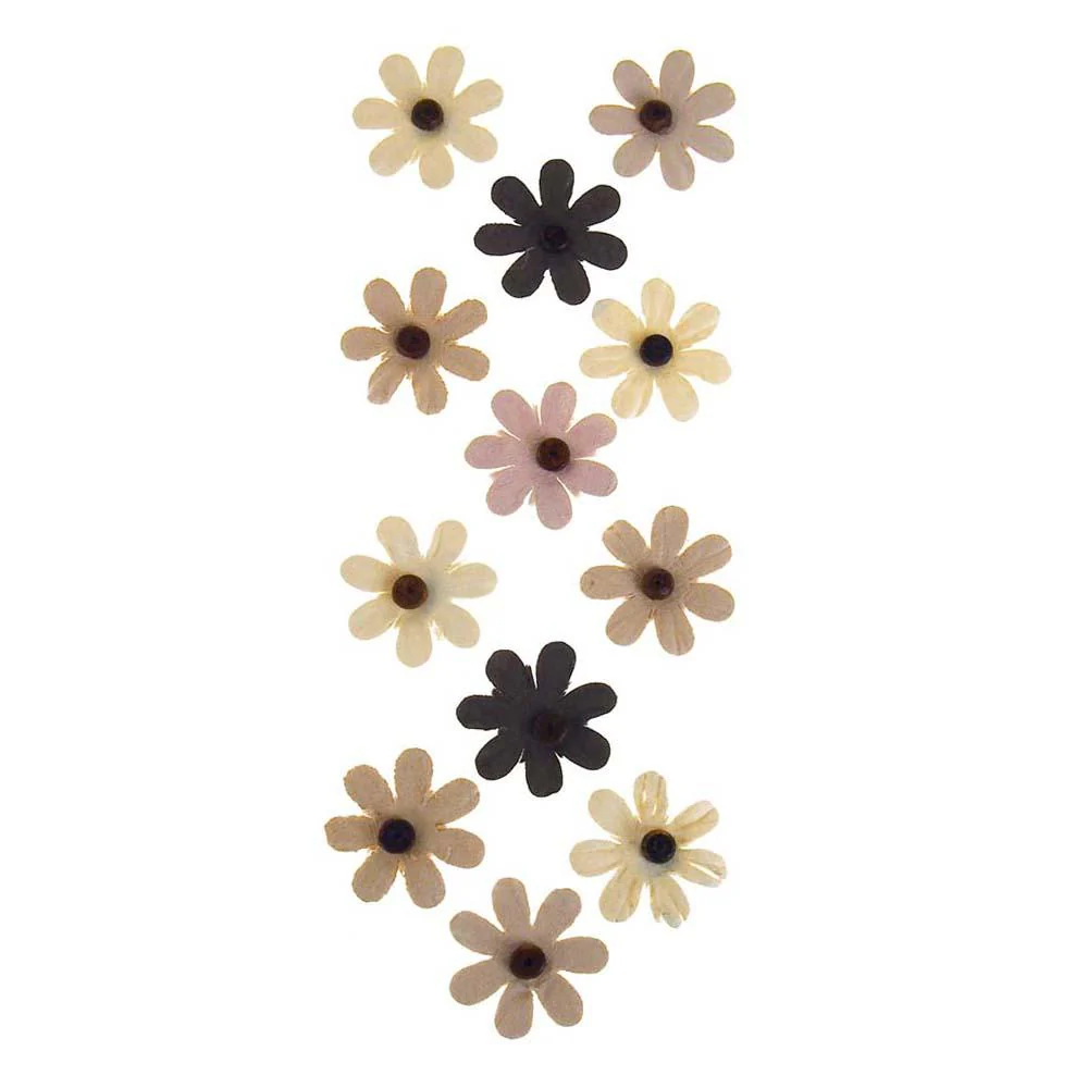 Self Adhesive Assorted Paper Flowers 3D, 1-Inch, 12-Count - Image 2