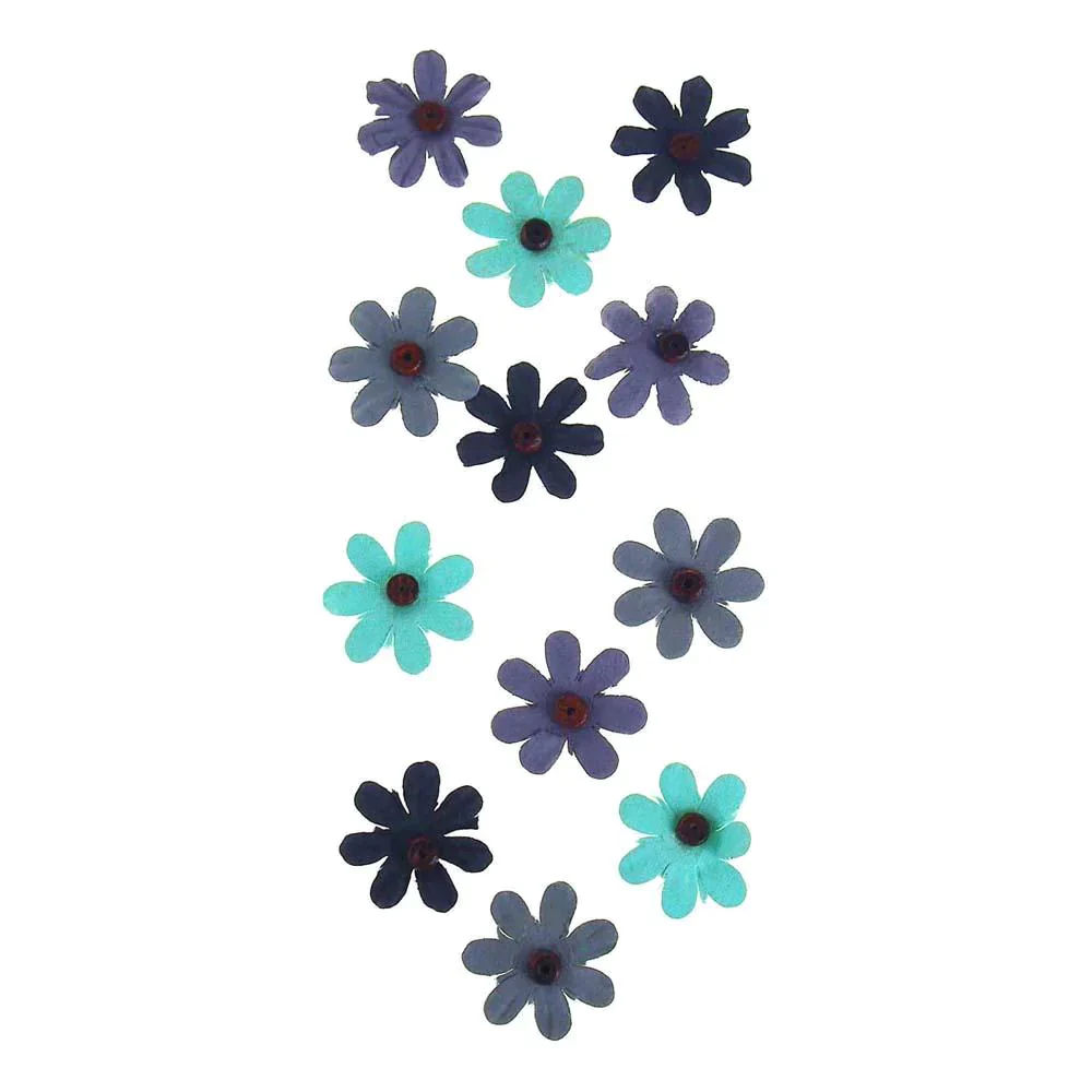 Self Adhesive Assorted Paper Flowers 3D, 1-Inch, 12-Count - Image 4