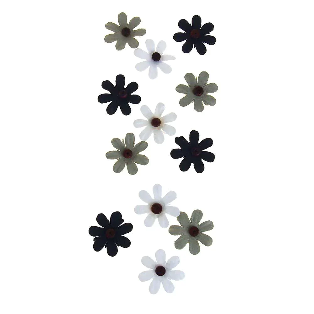Self Adhesive Assorted Paper Flowers 3D, 1-Inch, 12-Count - Image 5
