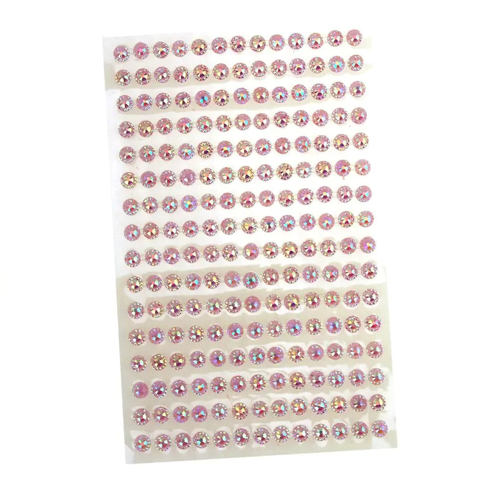 Self-Adhesive Flower Rhinestone Stickers, 3mm, 12-count - Image 5