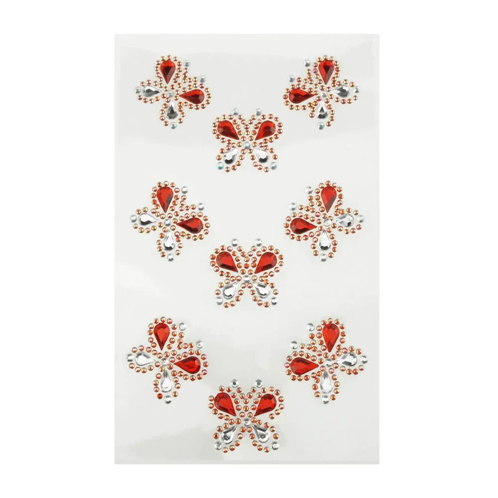 Self Adhesive Butterfly Rhinestone Stickers, 9-count - Image 8