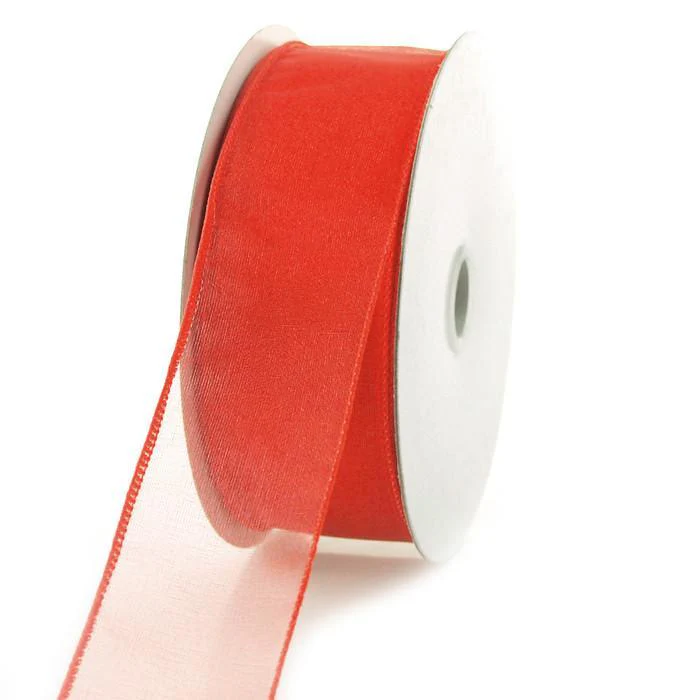 Sheer Chiffon Ribbon Wired Edge, 1-1/2-inch, 25-yard - Image 34
