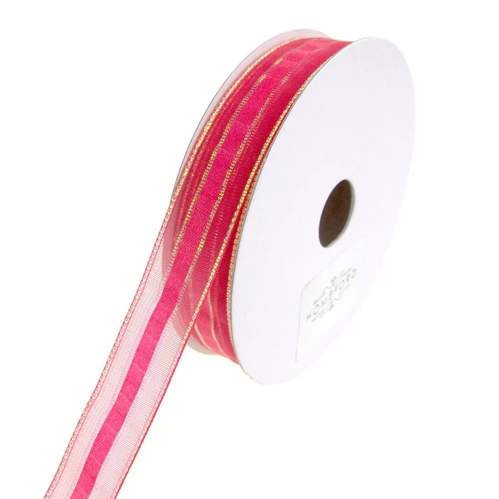 Sheer Metallic Iridescent Edge Natalia Ribbon, 5/8-Inch, 25-Yards - Image 7