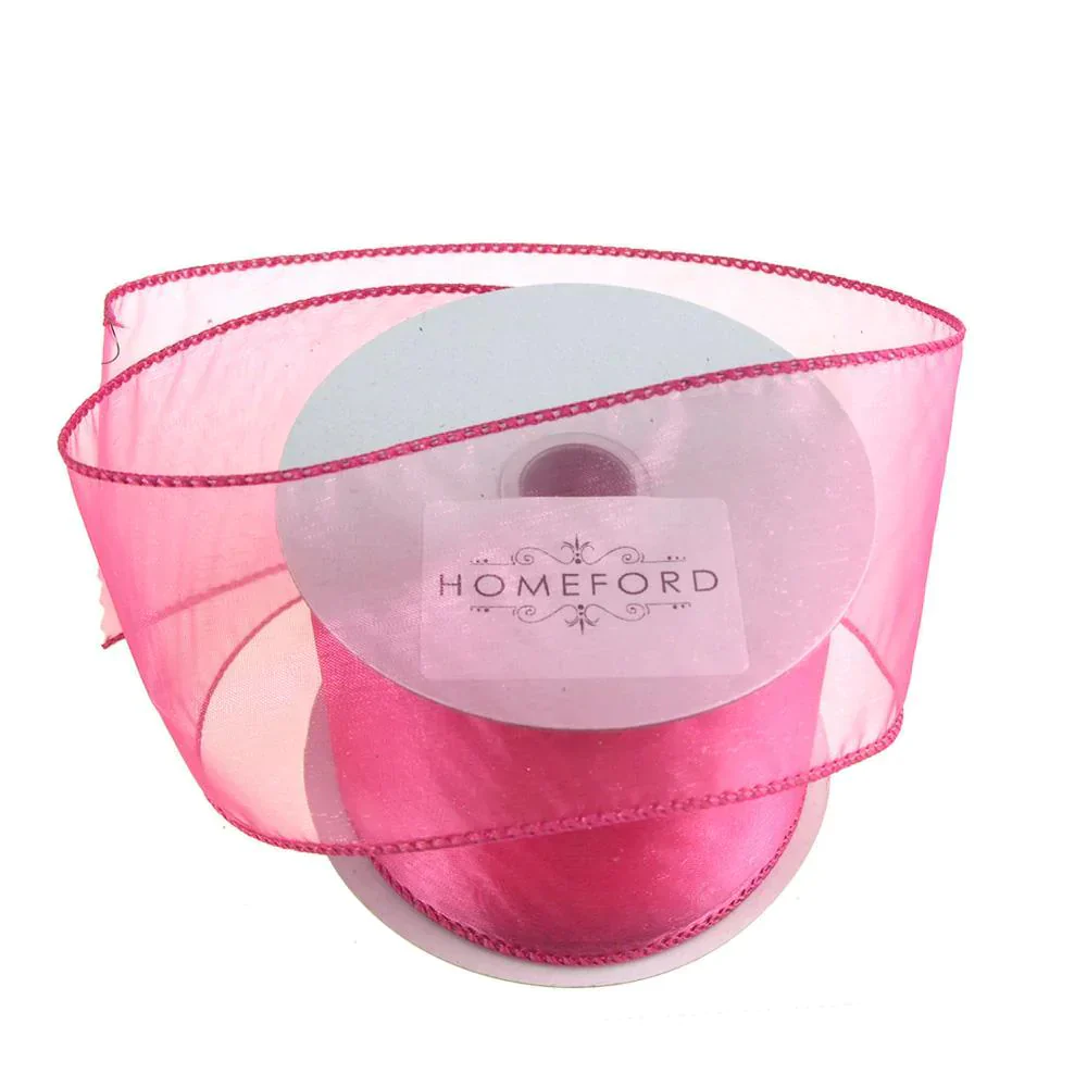 Sheer Organza Wired Edge Ribbon, 2-1/2-inch, 10-yard - Image 9