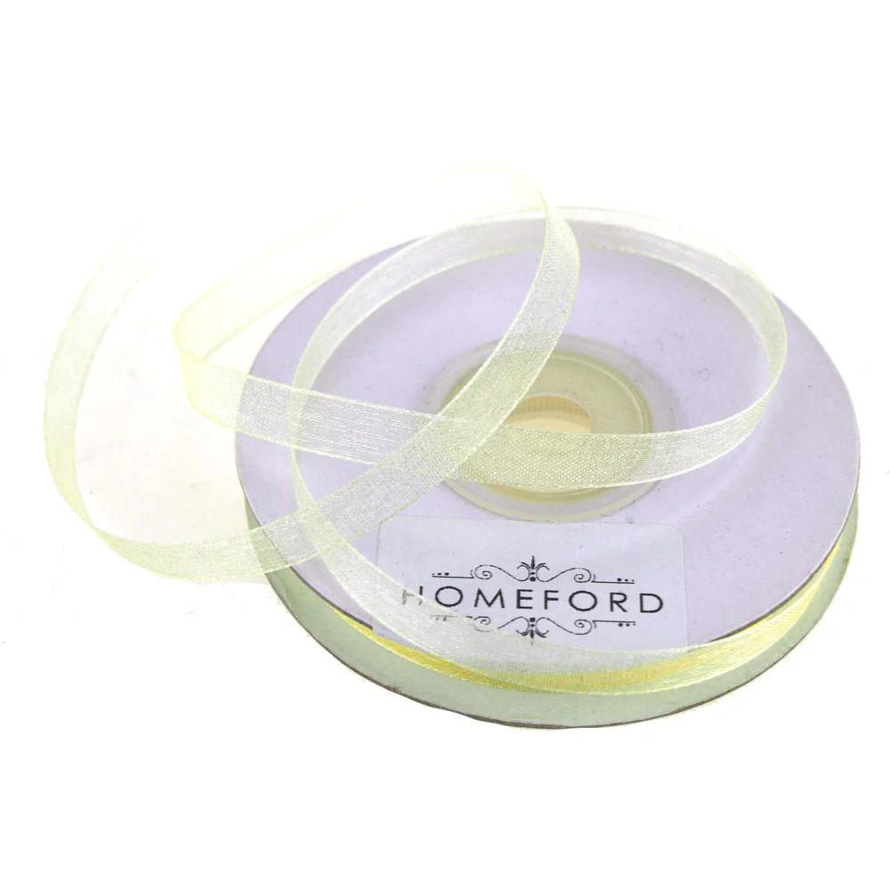Sheer Organza Ribbon, 1/4-inch, 25-yard - Image 5