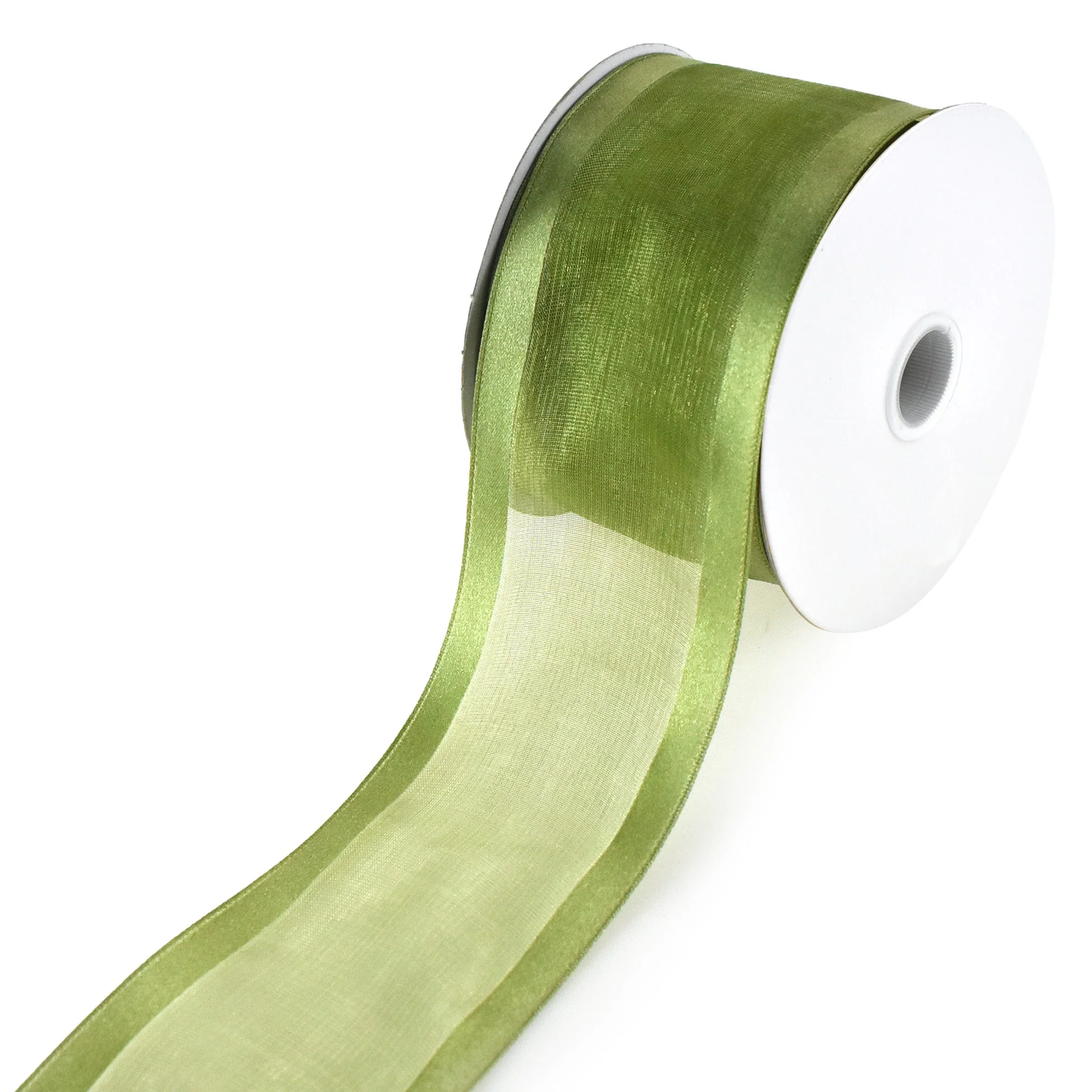 Sheer Organza with Satin Wired Edge Ribbon, 2-1/2-inch, 25-yard - Image 9