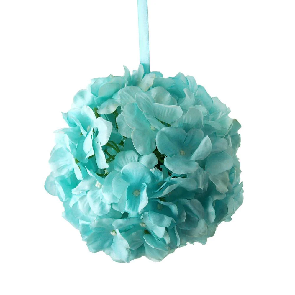 Silk Hydrangea Flower Kissing Balls Centerpiece, 6-Inch - Image 2