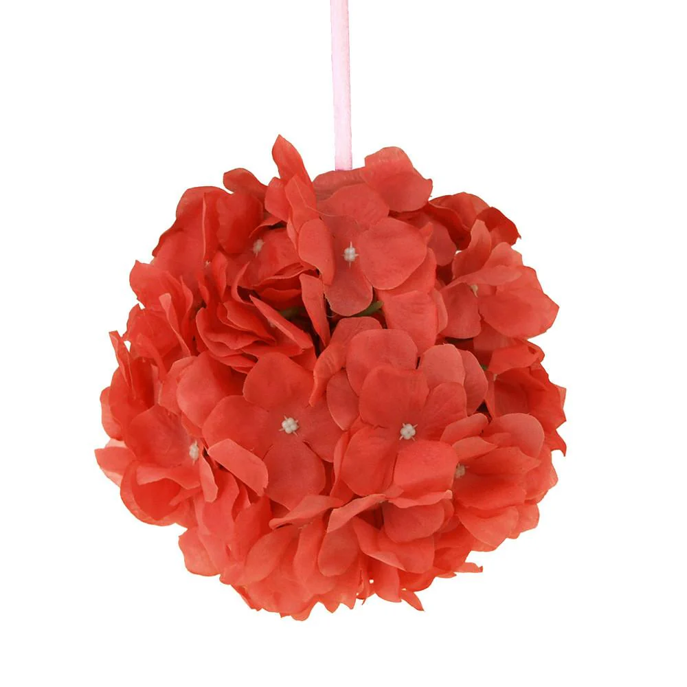 Silk Hydrangea Flower Kissing Balls Centerpiece, 6-Inch - Image 3