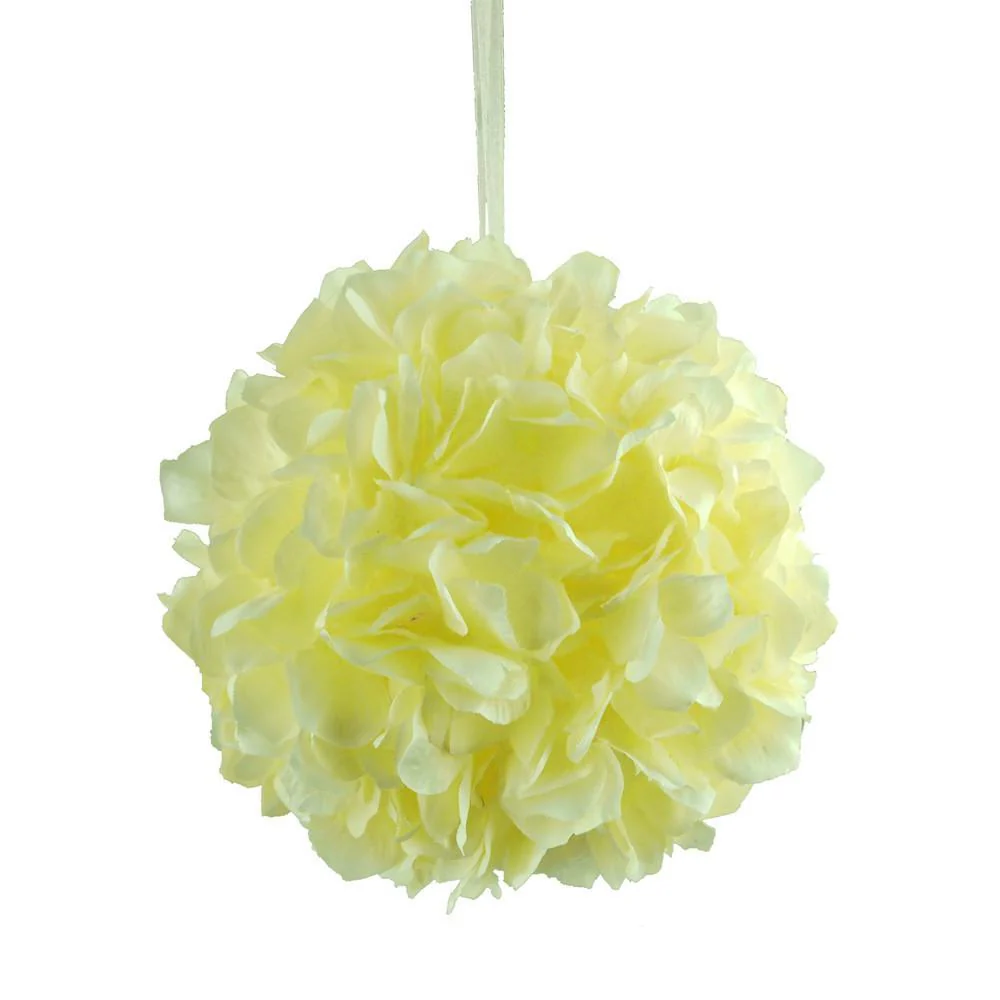 Silk Hydrangea Flower Kissing Balls Centerpiece, 6-Inch - Image 4