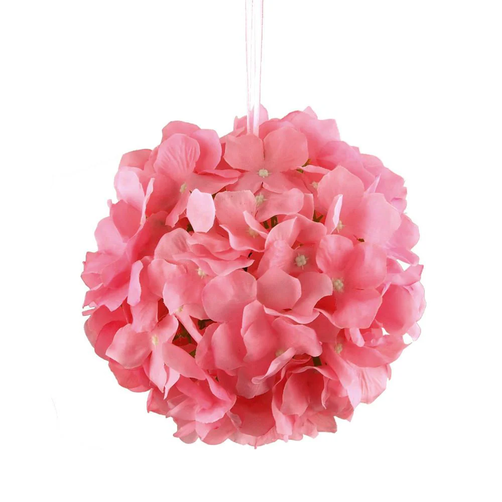 Silk Hydrangea Flower Kissing Balls Centerpiece, 6-Inch - Image 5