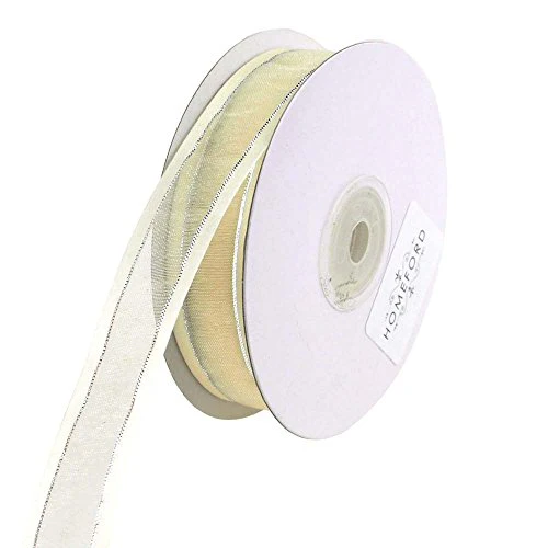Silver-Lined Satin Edge Organza Ribbon - Image 38