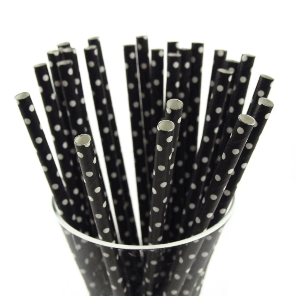 Small Dots Paper Straws, 7-3/4-inch, 25-Piece - Image 8