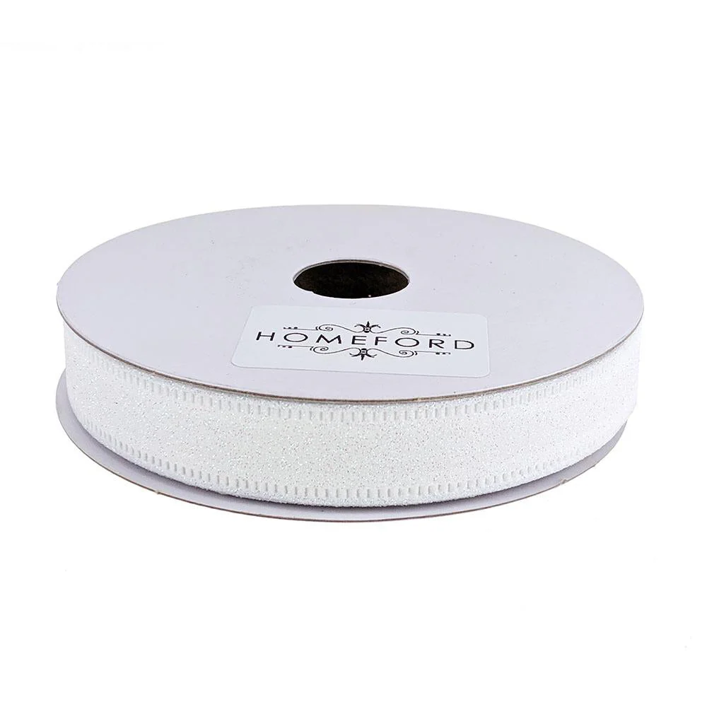 Sparkling Glitter Wired Ribbon, 5/8-Inch, 10-Yard - Image 2