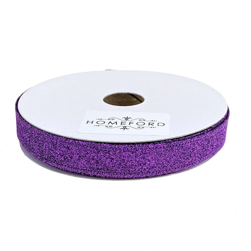 Sparkling Glitter Wired Ribbon, 5/8-Inch, 10-Yard - Image 8
