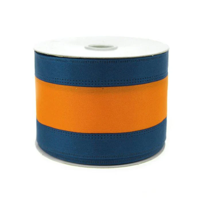 Stripe Sport Theme Ribbon Wired Edge, 2-1/2-inch, 10-yard - Image 3