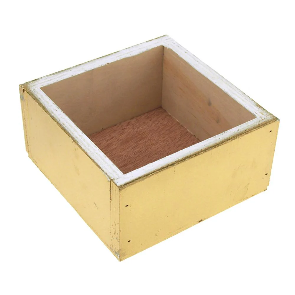 Square Wooden Crate, 6-Inch x 6-Inch - Image 3