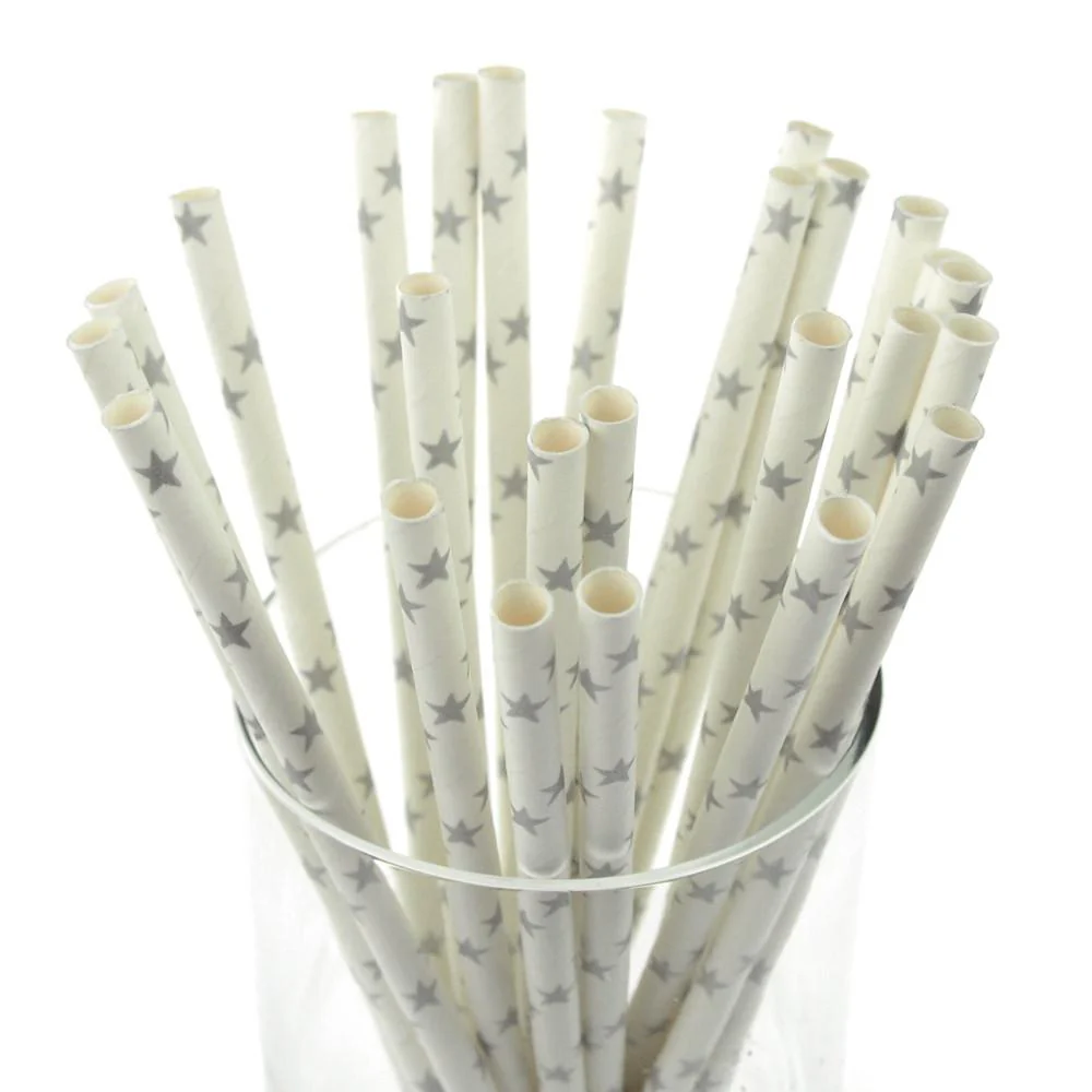 Star Paper Straws, 7-3/4-inch, 25-Piece - Image 3