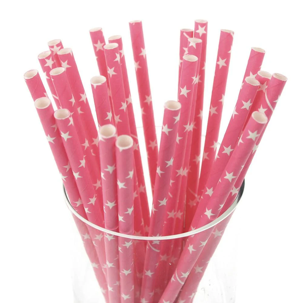 Star Paper Straws, 7-3/4-inch, 25-Piece - Image 4