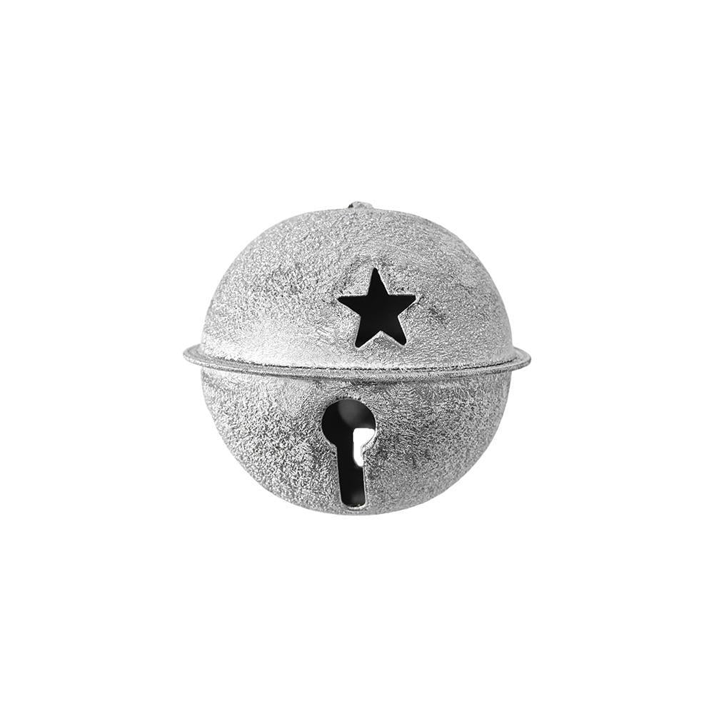 Stars Embossed Glitter Jingle Bell, 2-1/4-Inch - Image 3
