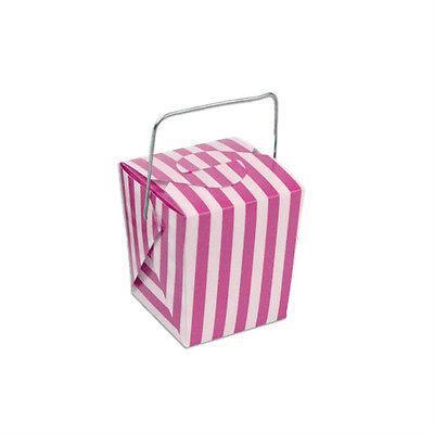 Striped Mini Take Out Boxes with Wire Handle, 1-5/8-inch, 12-Piece - Image 2