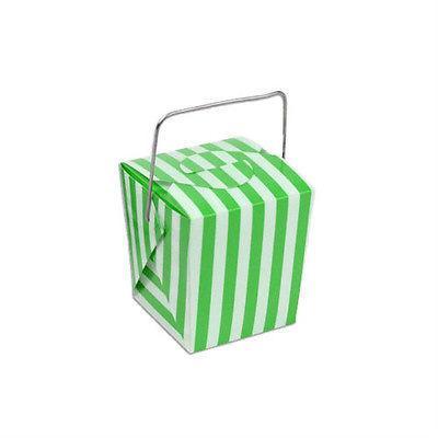 Striped Mini Take Out Boxes with Wire Handle, 1-5/8-inch, 12-Piece - Image 3