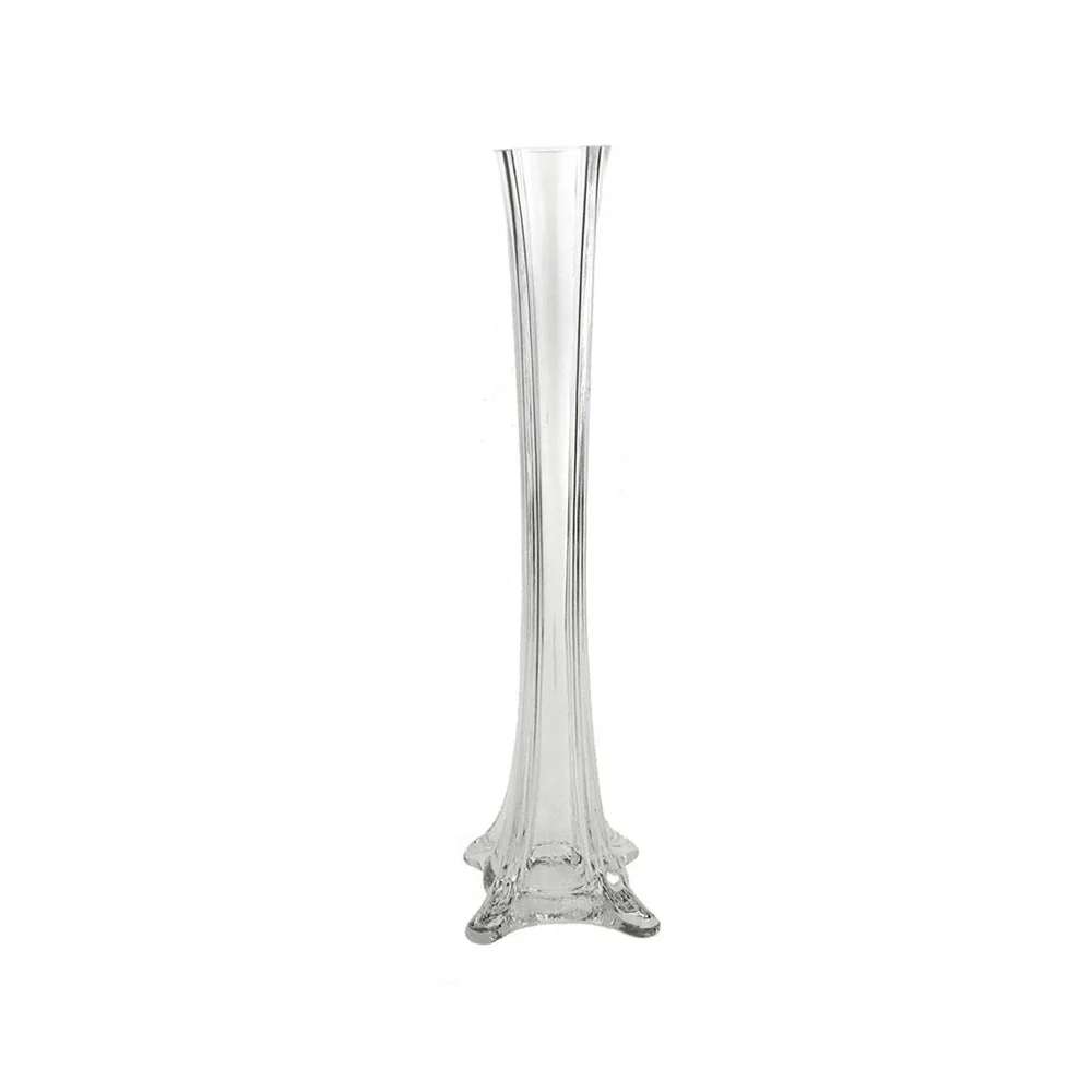 Tall Eiffel Tower Glass Vase Centerpiece - Image 14