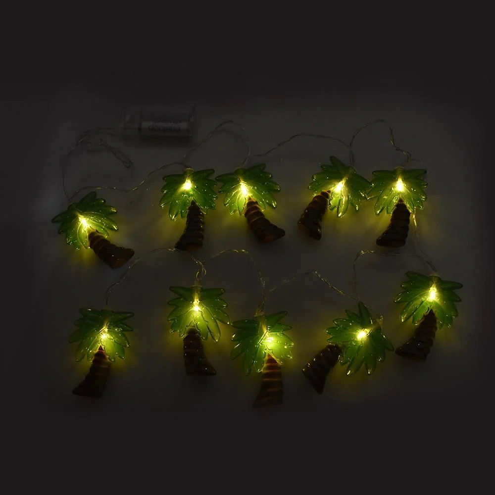 Translucent Plastic Palm Tree Lights Garland, 5-Feet - Image 2