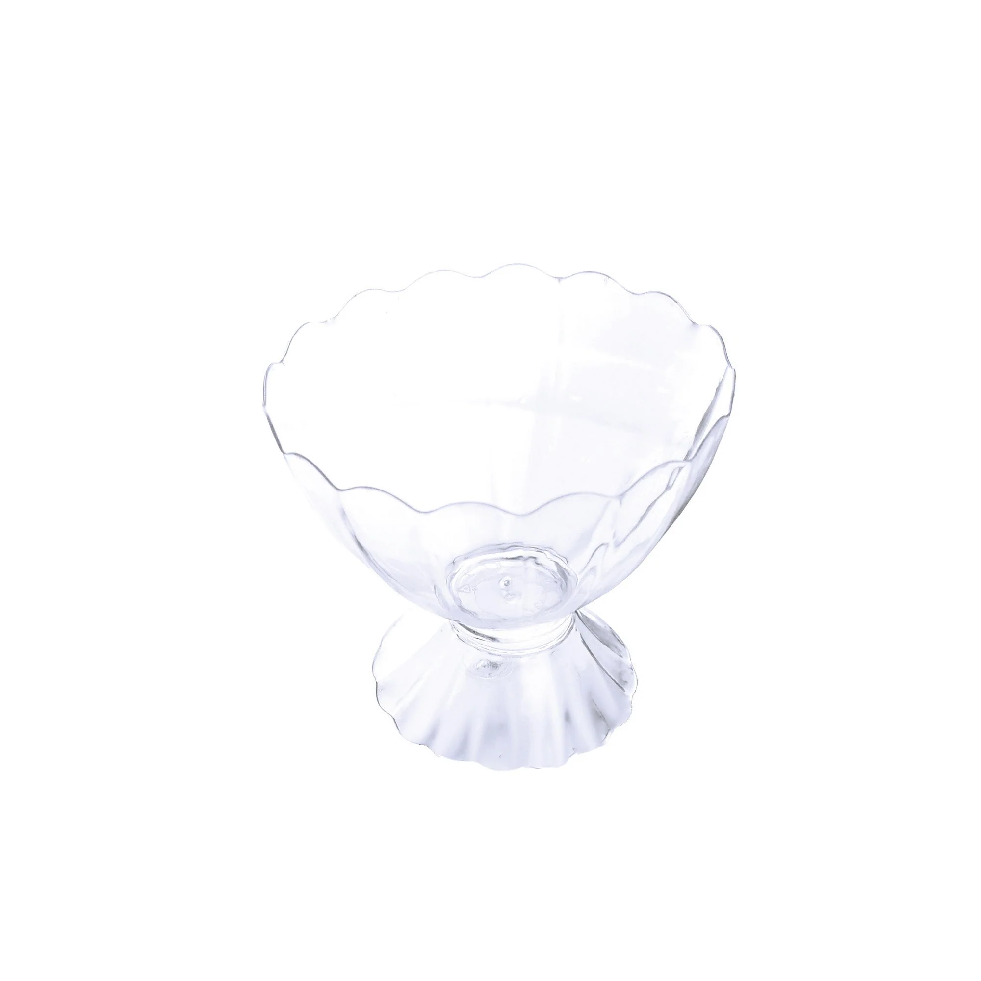 Translucent Scalloped Edge Dessert Bowl, 3-1/2-Inch - Image 3