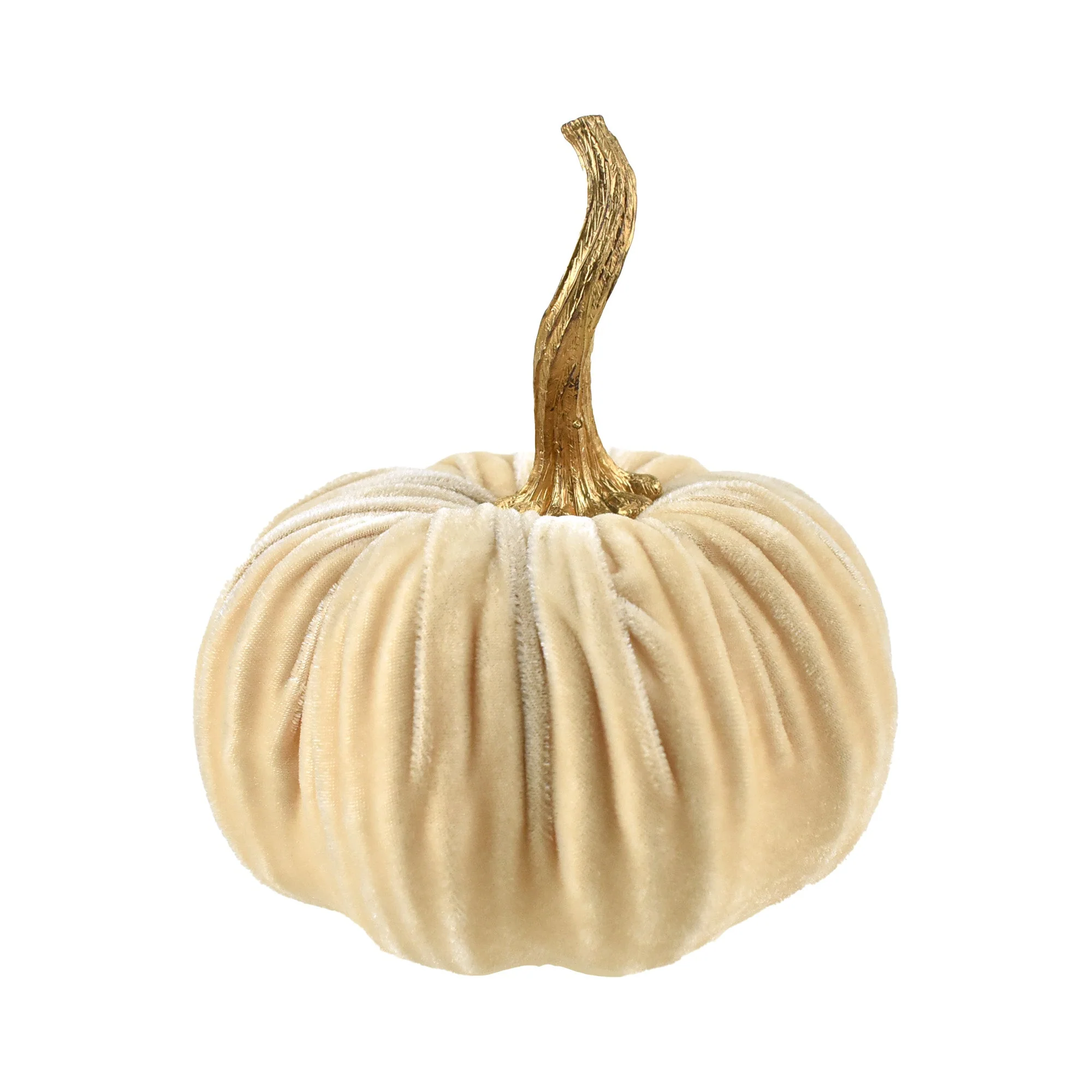 Velvet Pumpkin Centerpiece Decoration, 6-1/2-Inch - Image 4