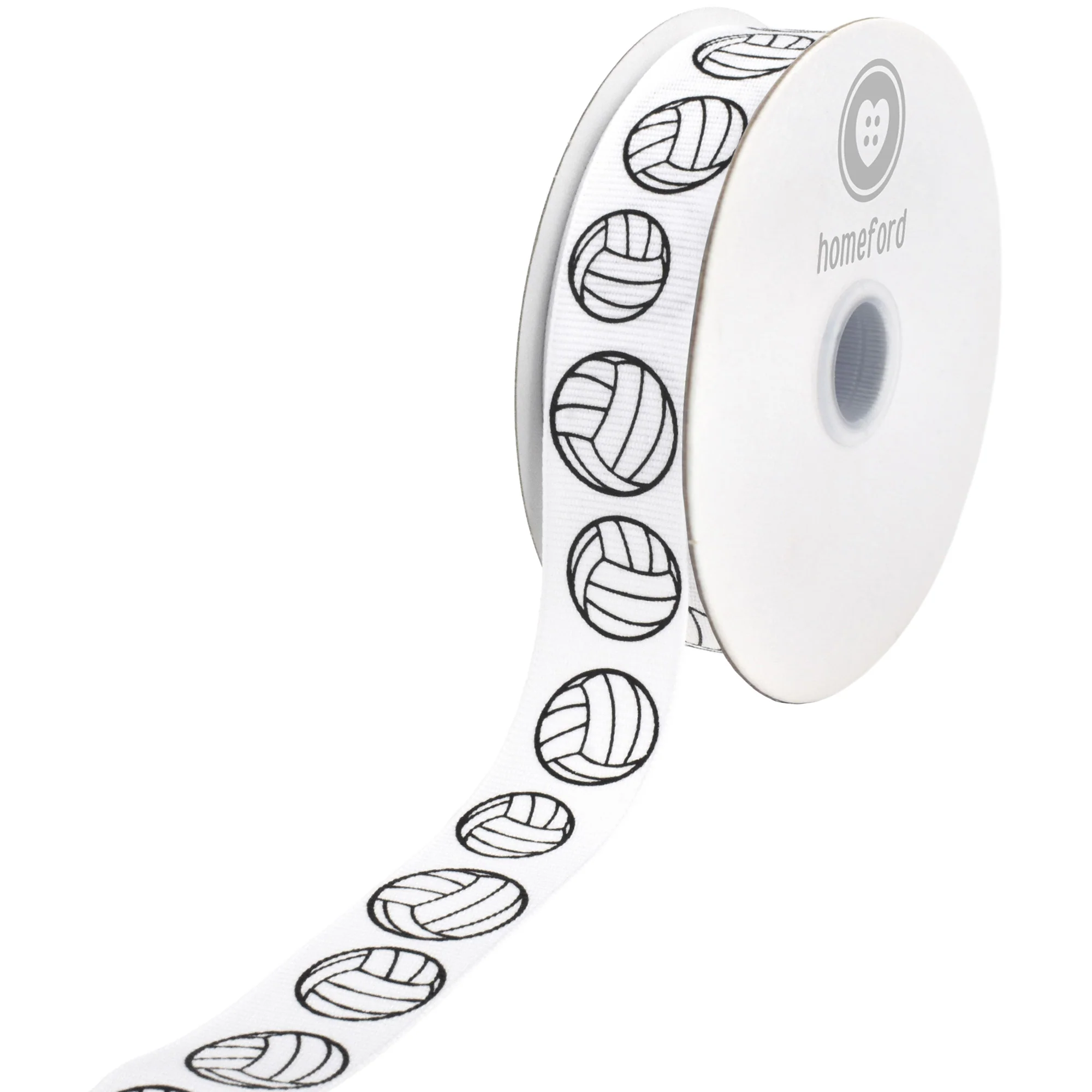Volleyball Sports Grosgrain Ribbon, 7/8-inch - Image 2