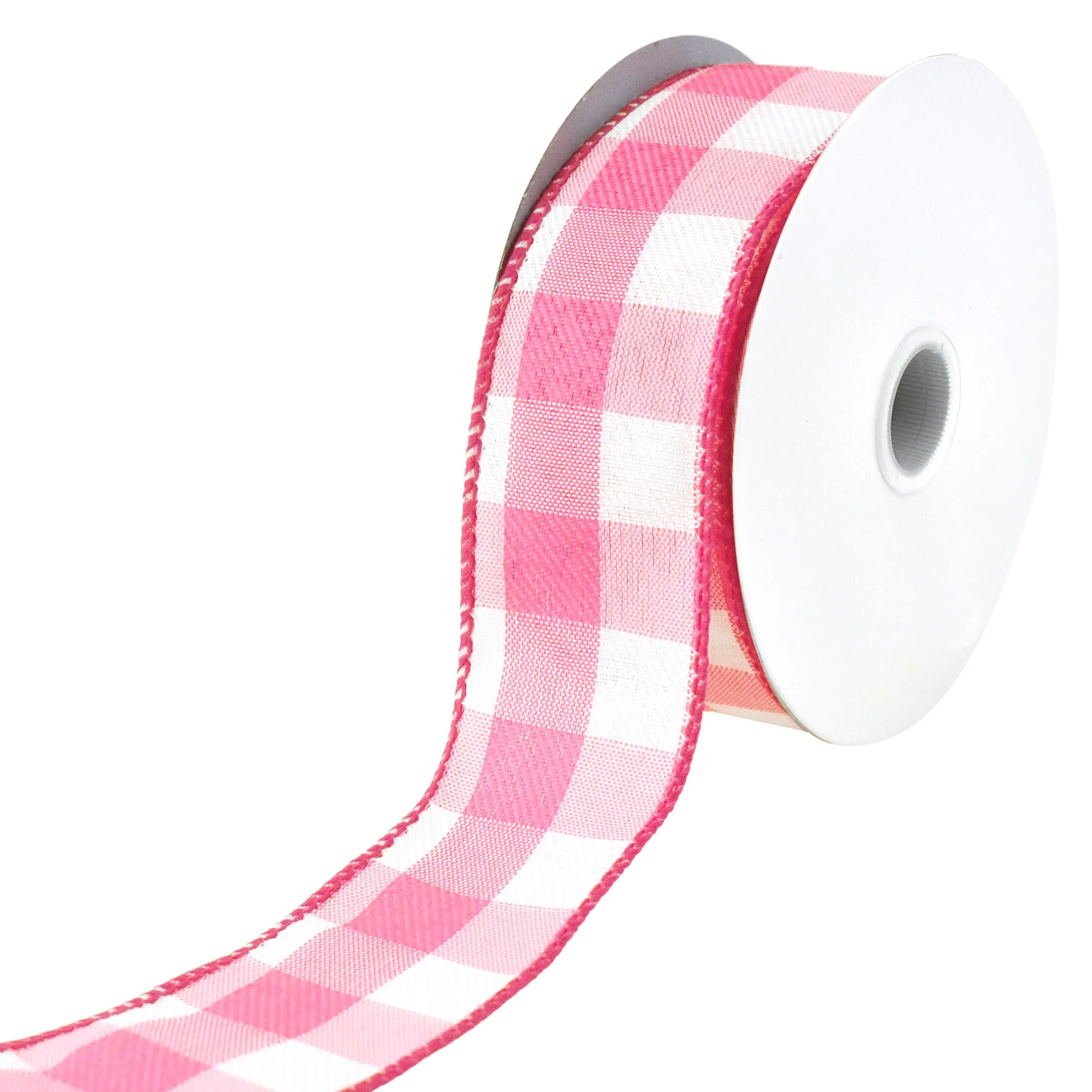 White Buffalo Plaid Wired Ribbons - Image 10